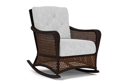 Lloyd Flanders - Grand Traverse Lounge Rocker In Caramel Finish With Burson Domino Fabric - 713330362035 view 1