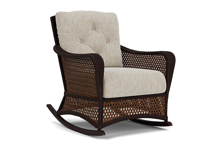 Lloyd Flanders - Grand Traverse Lounge Rocker In Caramel Finish With Charlotte Sparrow Fabric - 71333036183 view 1