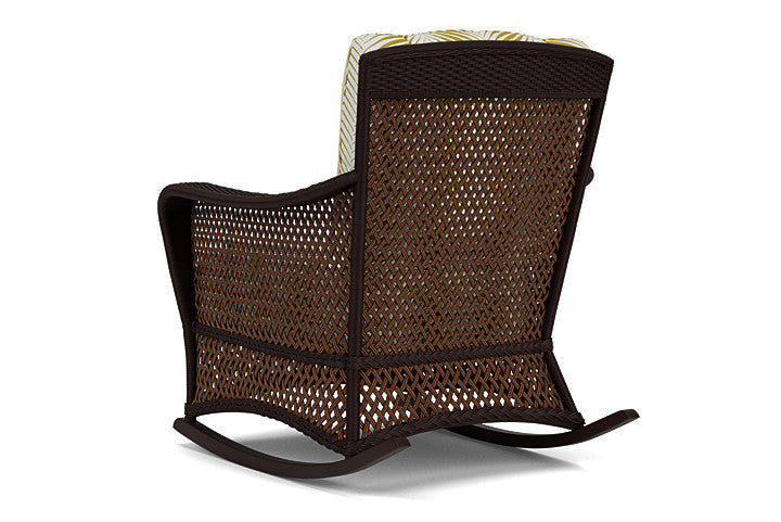 Lloyd Flanders - Grand Traverse Lounge Rocker In Caramel Finish With Clock Out Dew Fabric - 713330362083 view 2