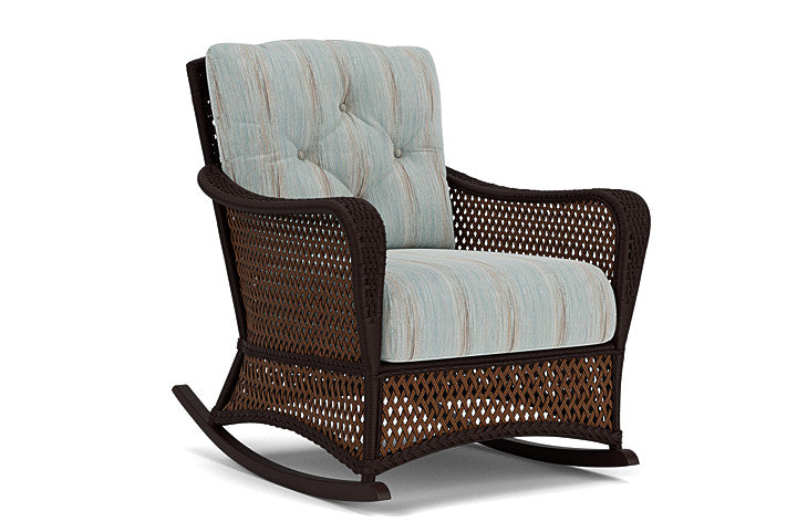 Lloyd Flanders - Grand Traverse Lounge Rocker In Caramel Finish With Colorwave Mist Fabric - 713330362072 view 1
