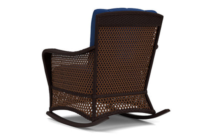 Lloyd Flanders - Grand Traverse Lounge Rocker In Caramel Finish With Flagship Lapis Fabric - 713330361813 view 2