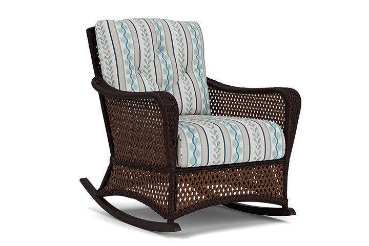 Lloyd Flanders - Grand Traverse Lounge Rocker In Caramel Finish With Ilona Resort Fabric - 713330362069 view 1