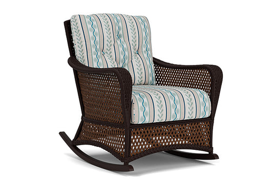 Lloyd Flanders - Grand Traverse Lounge Rocker In Caramel Finish With Ilona Resort Fabric - 713330362069 view 1