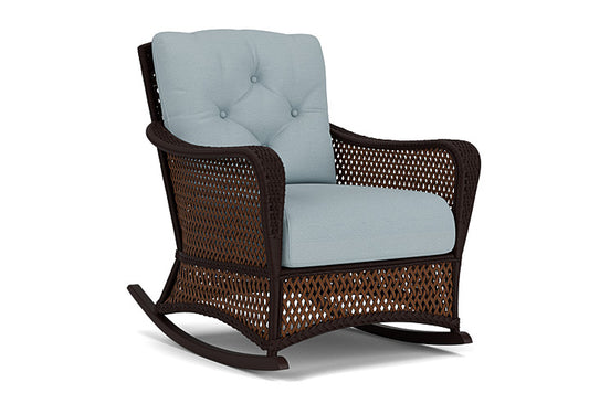 Lloyd Flanders - Grand Traverse Lounge Rocker In Caramel Finish With Kadogo Lake Fabric - 713330362041 view 1
