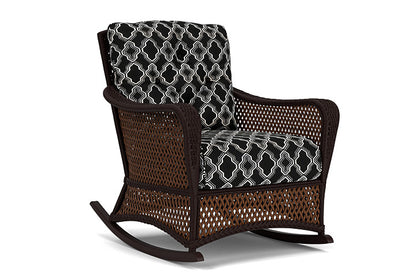 Lloyd Flanders - Grand Traverse Lounge Rocker In Caramel Finish With Luna Onyx Fabric - 713330362071 view 1