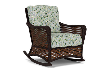 Lloyd Flanders - Grand Traverse Lounge Rocker In Caramel Finish With Plume Spring Fabric - 713330362085 view 1