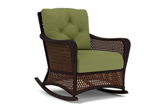 Lloyd Flanders - Grand Traverse Lounge Rocker In Caramel Finish With Reflections Grass Fabric - 713330362051 view 1