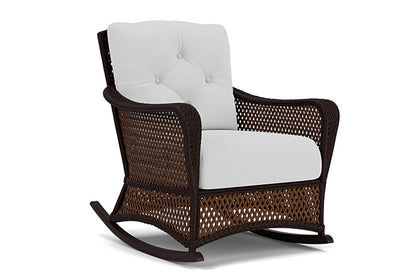Lloyd Flanders - Grand Traverse Lounge Rocker In Caramel Finish With Reflections Ice Fabric - 713330362052 view 1