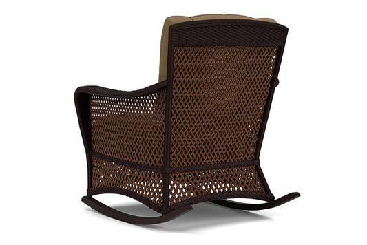 Lloyd Flanders - Grand Traverse Lounge Rocker In Caramel Finish With Reflections Straw Fabric - 713330362053 view 2