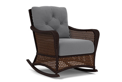 Lloyd Flanders - Grand Traverse Lounge Rocker In Caramel Finish With Remy Graphite Fabric - 713330362003 view 1
