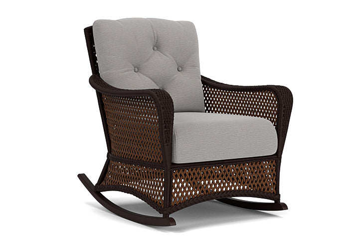 Lloyd Flanders - Grand Traverse Lounge Rocker In Caramel Finish With Remy Shadow Fabric - 713330362004 view 1