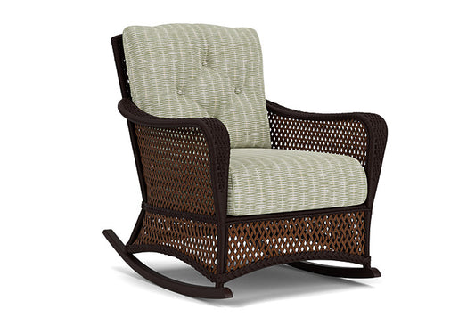 Lloyd Flanders - Grand Traverse Lounge Rocker In Caramel Finish With Romulo Laurel Fabric - 713330362049 view 1