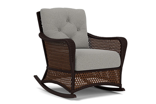 Lloyd Flanders - Grand Traverse Lounge Rocker In Caramel Finish With Rumba Nickel Fabric - 713330362011 view 1