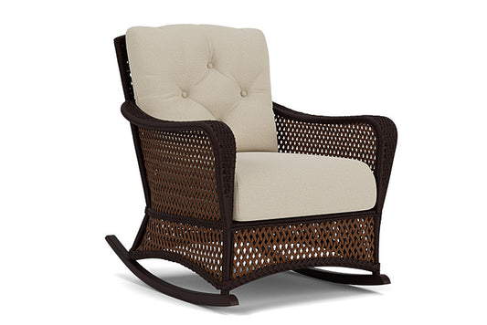 Lloyd Flanders - Grand Traverse Lounge Rocker In Caramel Finish With Rumba Straw Fabric - 713330362008 view 1