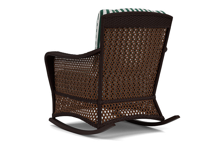 Lloyd Flanders - Grand Traverse Lounge Rocker In Caramel Finish With Safari/White Stripe Fabric - 71333036269 view 2