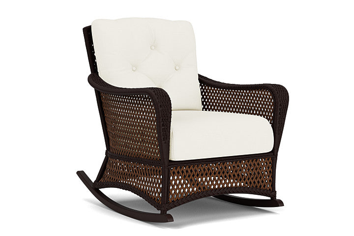Lloyd Flanders - Grand Traverse Lounge Rocker In Caramel Finish With Sailcloth Salt Fabric - 71333036890 view 1