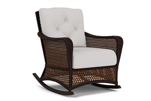 Lloyd Flanders - Grand Traverse Lounge Rocker In Caramel Finish With Sailcloth Seagull Fabric - 71333036W61 view 1