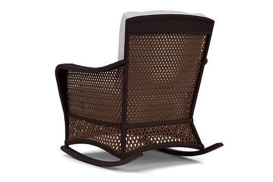 Lloyd Flanders - Grand Traverse Lounge Rocker In Caramel Finish With Sailcloth Seagull Fabric - 71333036W61 view 2