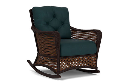 Lloyd Flanders - Grand Traverse Lounge Rocker In Caramel Finish With Sandberg Lagoon Fabric - 713330362039 view 1