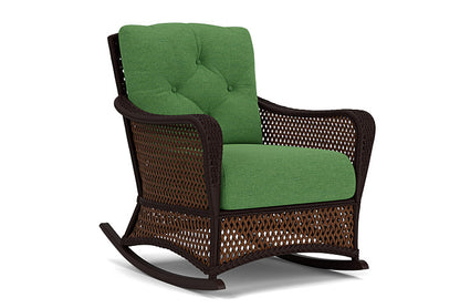 Lloyd Flanders - Grand Traverse Lounge Rocker In Caramel Finish With Seadog Botanical Fabric - 713330362066 view 1