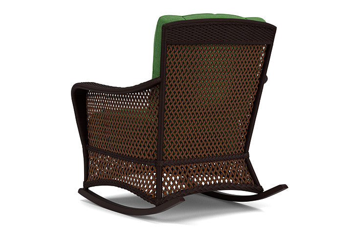 Lloyd Flanders - Grand Traverse Lounge Rocker In Caramel Finish With Seadog Botanical Fabric - 713330362066 view 2