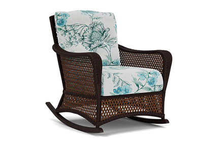 Lloyd Flanders - Grand Traverse Lounge Rocker In Caramel Finish With Serena Floral Mist Fabric - 713330362078 view 1