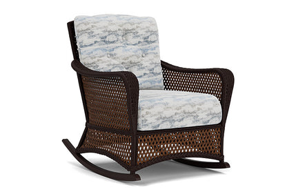 Lloyd Flanders - Grand Traverse Lounge Rocker In Caramel Finish With Stratosphere Cloud Fabric - 713330361966 view 1