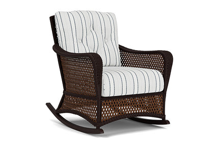 Lloyd Flanders - Grand Traverse Lounge Rocker In Caramel Finish With Tamer Fog Fabric - 713330362037 view 1
