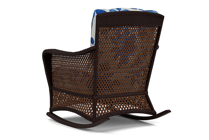 Lloyd Flanders - Grand Traverse Lounge Rocker In Caramel Finish With Watercolor Blossom Capri Fabric - 71333036672 view 2