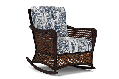 Lloyd Flanders - Grand Traverse Lounge Rocker In Caramel Finish With Wayfarer Mist Fabric - 713330362074 view 1