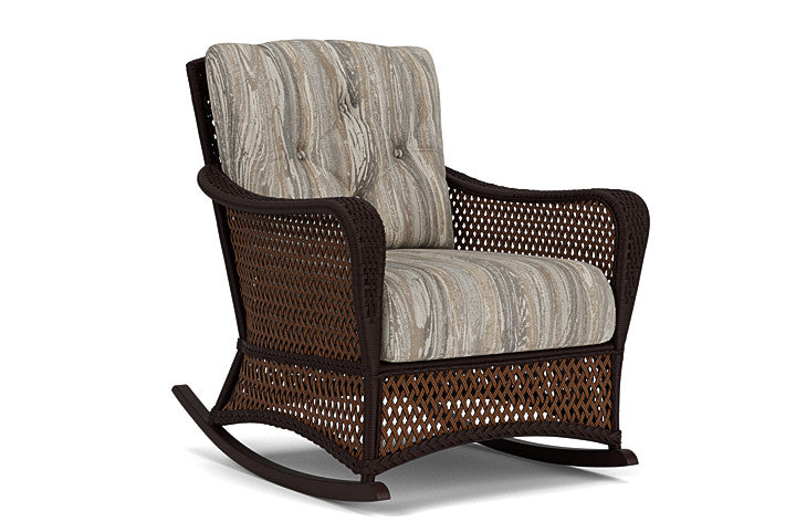 Lloyd Flanders - Grand Traverse Lounge Rocker In Caramel Finish With Woodgrain Ash Fabric - 71333036723 view 1