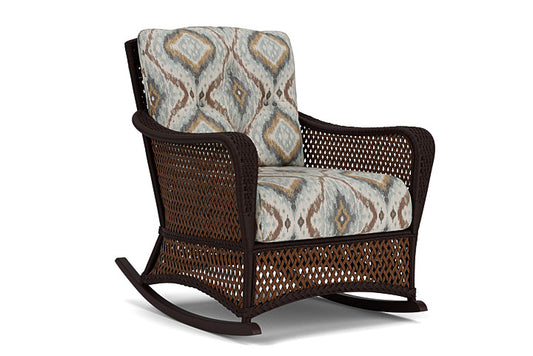 Lloyd Flanders - Grand Traverse Lounge Rocker In Caramel Finish With Yoko Mist Fabric - 71333036727 view 1