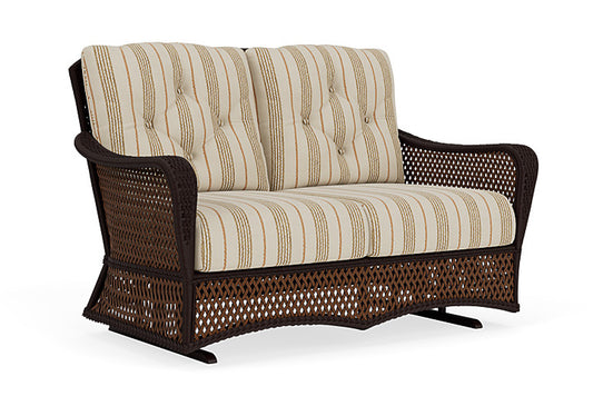 Lloyd Flanders - Grand Traverse Loveseat Glider In Caramel Finish With Amber Waves Fabric - 713470362044 view 1