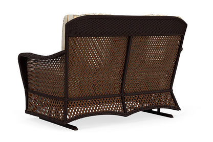 Lloyd Flanders - Grand Traverse Loveseat Glider In Caramel Finish With Amber Waves Fabric - 713470362044 view 2