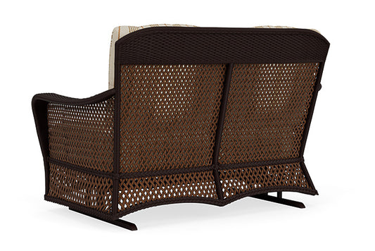 Lloyd Flanders - Grand Traverse Loveseat Glider In Caramel Finish With Amber Waves Fabric - 713470362044 view 2