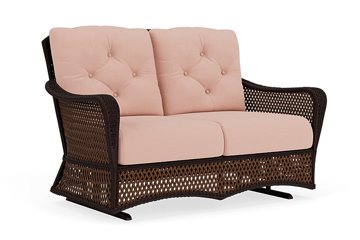 Lloyd Flanders - Grand Traverse Loveseat Glider In Caramel Finish With Azulu Clay Fabric - 713470362033 view 1
