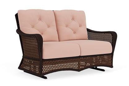 Lloyd Flanders - Grand Traverse Loveseat Glider In Caramel Finish With Azulu Clay Fabric - 713470362033 view 1