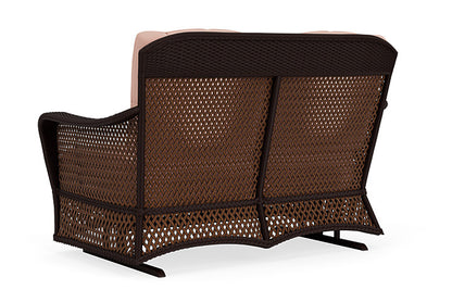 Lloyd Flanders - Grand Traverse Loveseat Glider In Caramel Finish With Azulu Clay Fabric - 713470362033 view 2