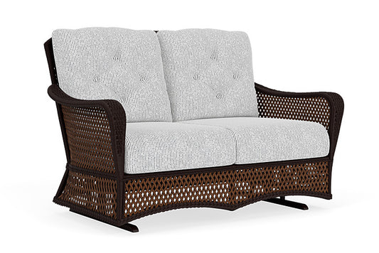 Lloyd Flanders - Grand Traverse Loveseat Glider In Caramel Finish With Burson Domino Fabric - 713470362035 view 1