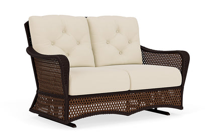 Lloyd Flanders - Grand Traverse Loveseat Glider In Caramel Finish With Callen Pearl Fabric - 713470362021 view 1