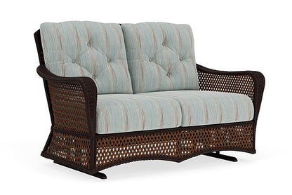 Lloyd Flanders - Grand Traverse Loveseat Glider In Caramel Finish With Colorwave Mist Fabric - 713470362072 view 1