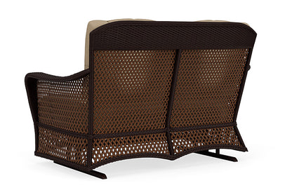 Lloyd Flanders - Grand Traverse Loveseat Glider In Caramel Finish With Fife Sahara Fabric - 71347036742 view 2