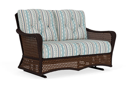 Lloyd Flanders - Grand Traverse Loveseat Glider In Caramel Finish With Ilona Resort Fabric - 713470362069 view 1