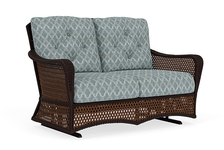 Lloyd Flanders - Grand Traverse Loveseat Glider In Caramel Finish With Luna Mist Fabric - 713470362070 view 1
