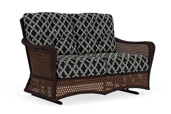 Lloyd Flanders - Grand Traverse Loveseat Glider In Caramel Finish With Luna Onyx Fabric - 713470362071 view 1
