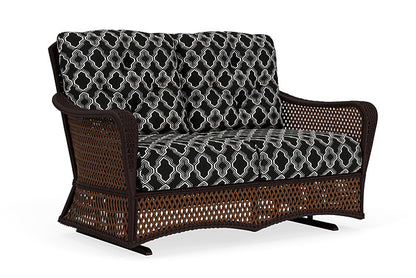 Lloyd Flanders - Grand Traverse Loveseat Glider In Caramel Finish With Luna Onyx Fabric - 713470362071 view 1