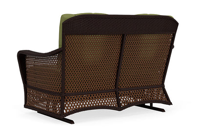 Lloyd Flanders - Grand Traverse Loveseat Glider In Caramel Finish With Reflections Grass Fabric - 713470362051 view 2
