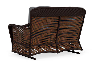 Lloyd Flanders - Grand Traverse Loveseat Glider In Caramel Finish With Remy Graphite Fabric - 713470362003 view 2