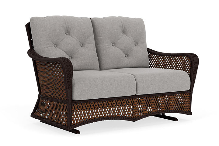 Lloyd Flanders - Grand Traverse Loveseat Glider In Caramel Finish With Remy Shadow Fabric - 713470362004 view 1