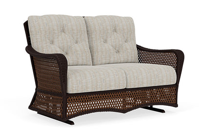 Lloyd Flanders - Grand Traverse Loveseat Glider In Caramel Finish With Romulo Mineral Fabric - 713470362050 view 1